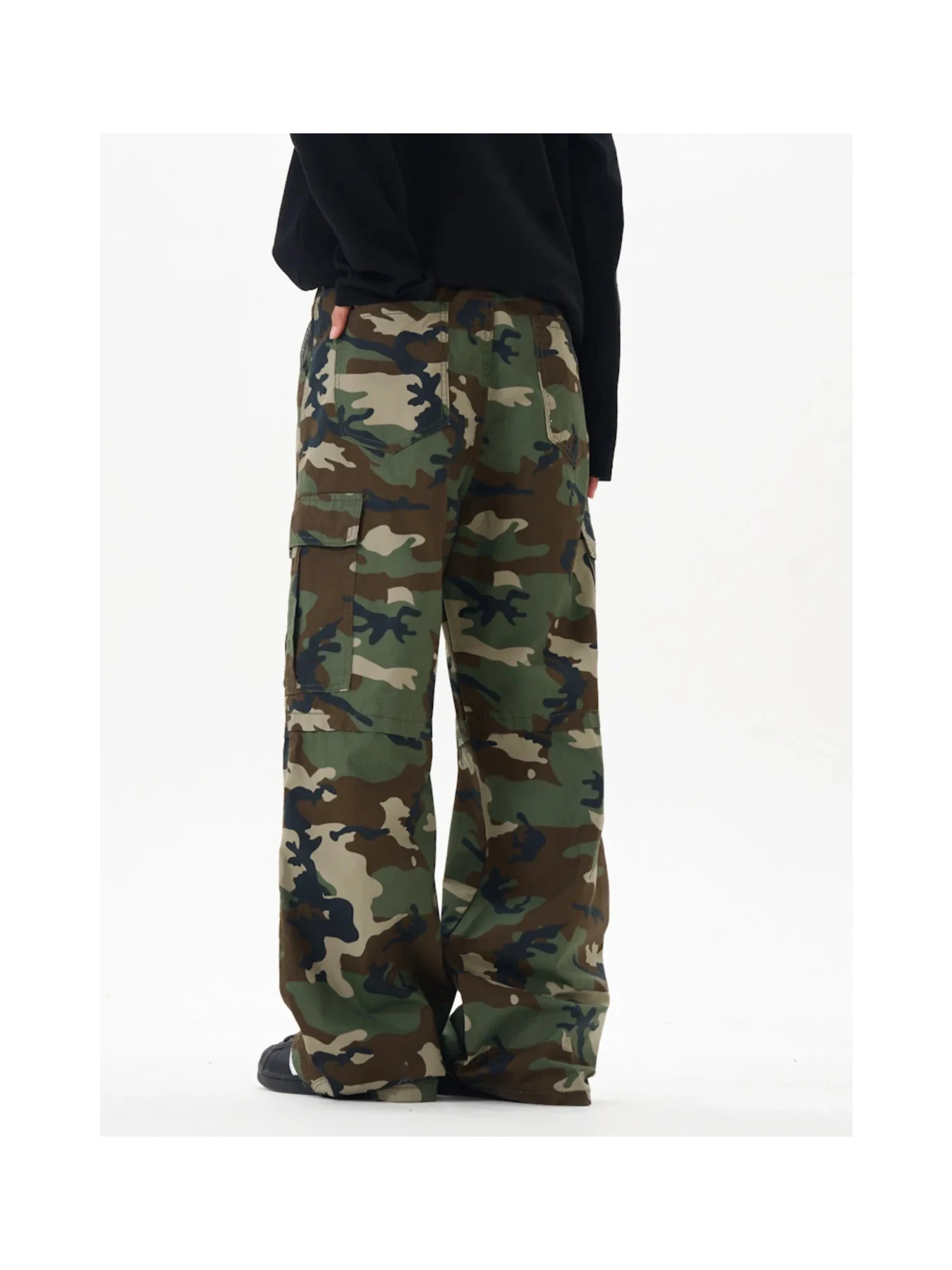Men's Loose Fit Camouflage Cargo Pants