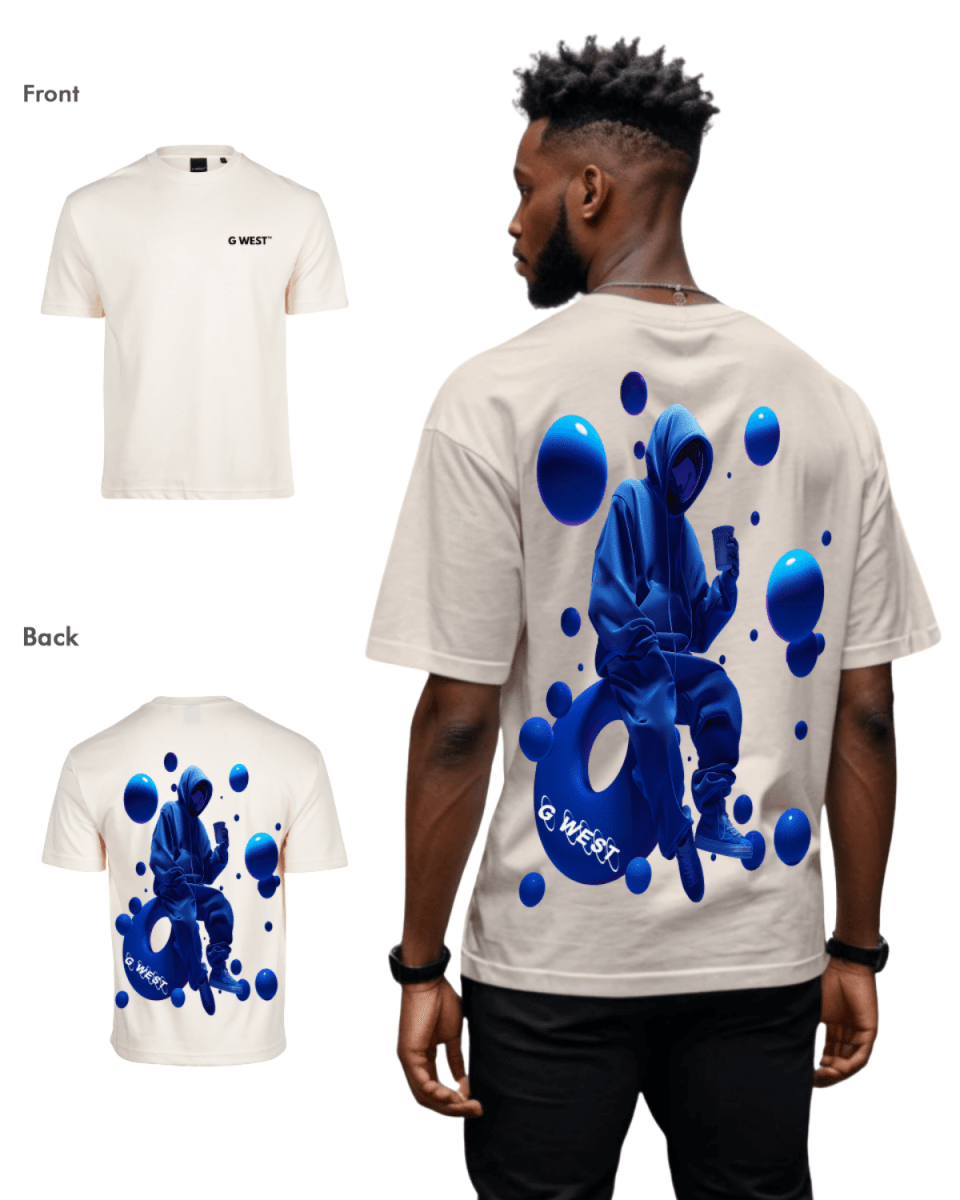 G West Oversized Blue Tee