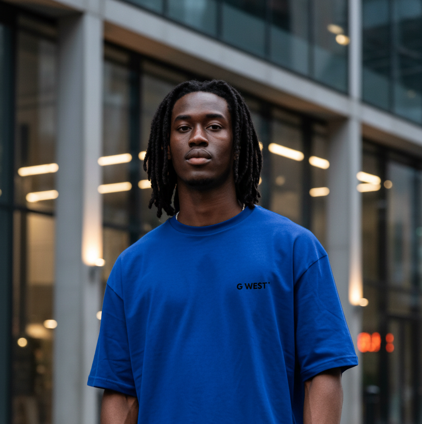 G West Oversized Blue Tee