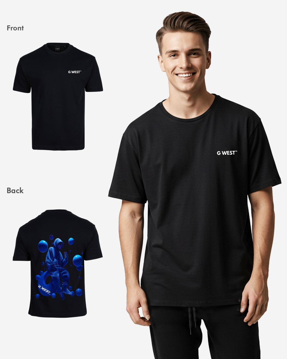 G West Oversized Blue Tee