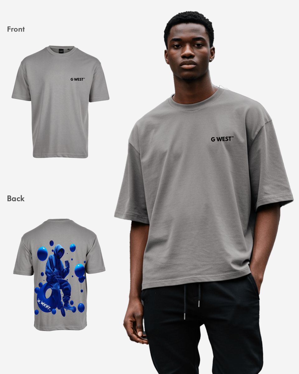 G West Oversized Blue Tee