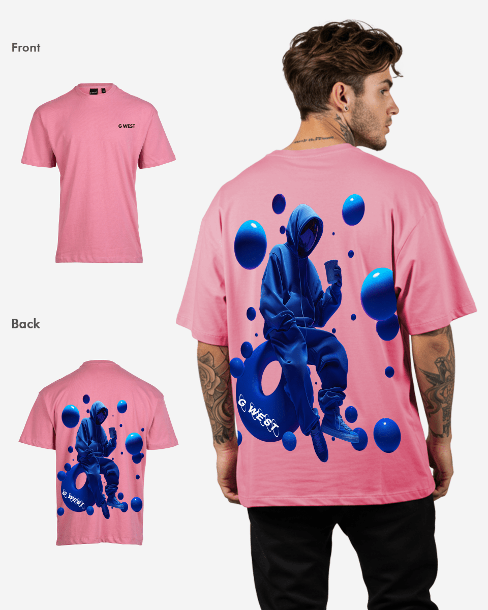 G West Oversized Blue Tee