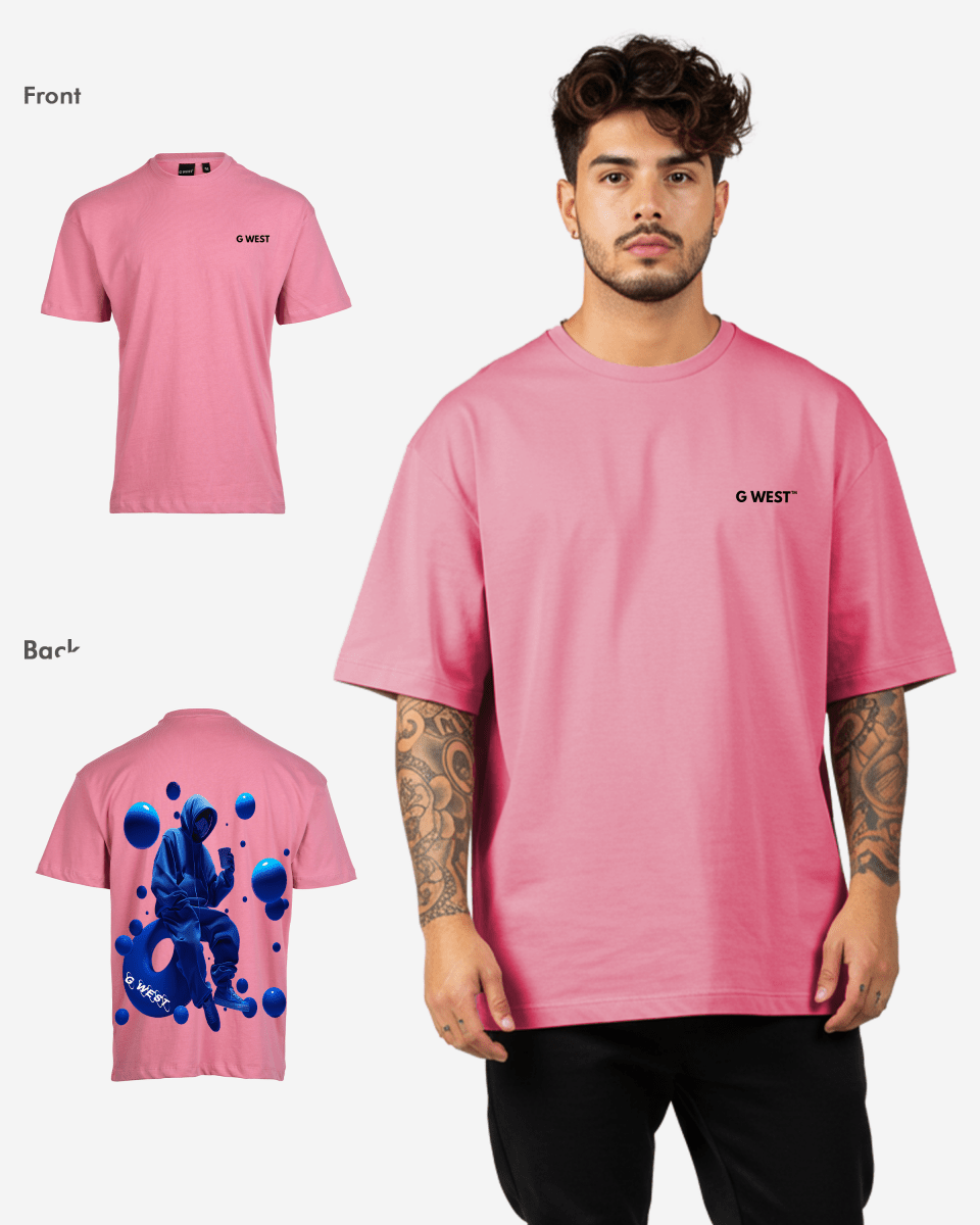 G West Oversized Blue Tee