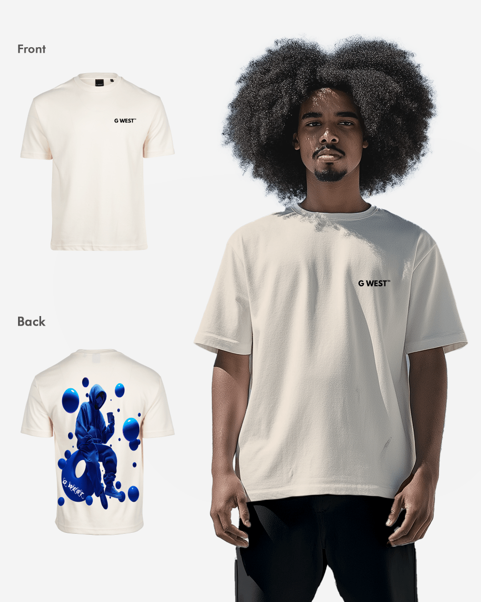 G West Oversized Blue Tee