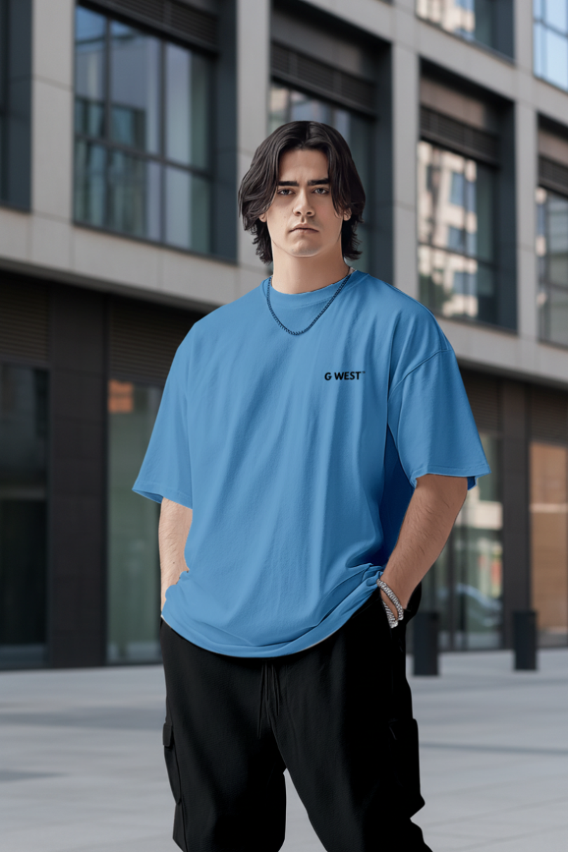 G West Oversized Blue Tee