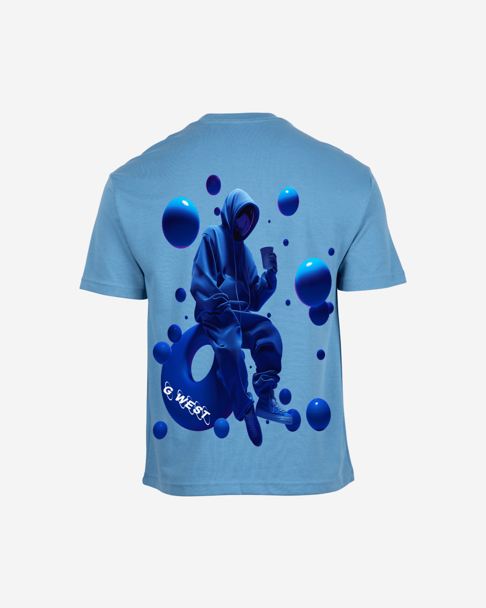 G West Oversized Blue Tee