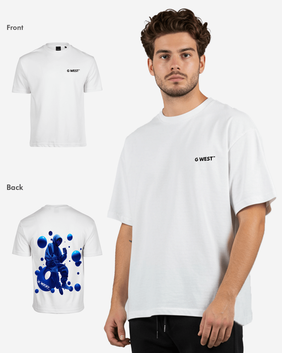 G West Oversized Blue Tee