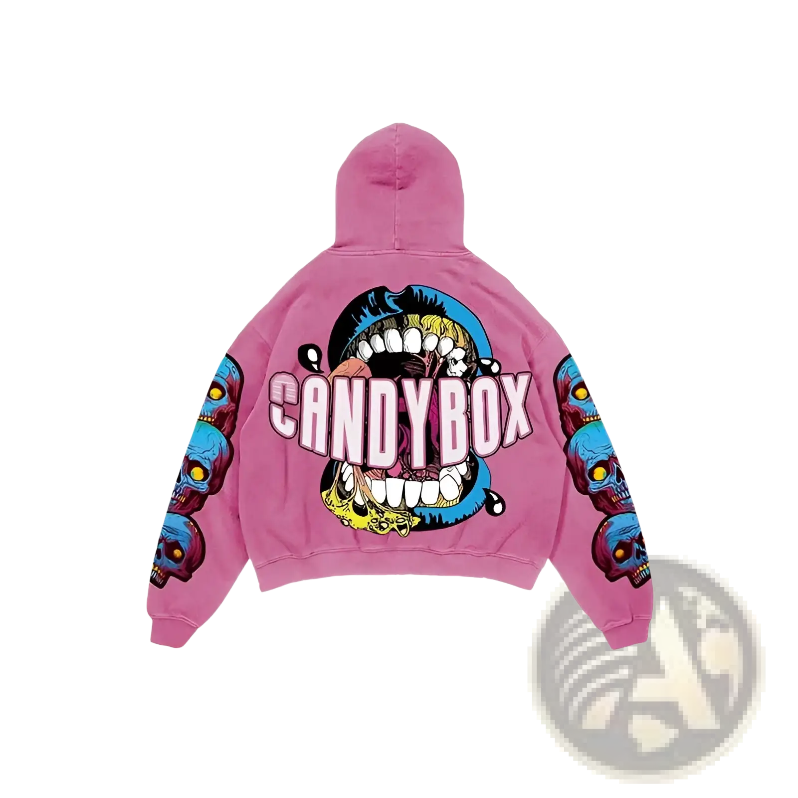 Retro 3D Graphic Oversized Hoodie