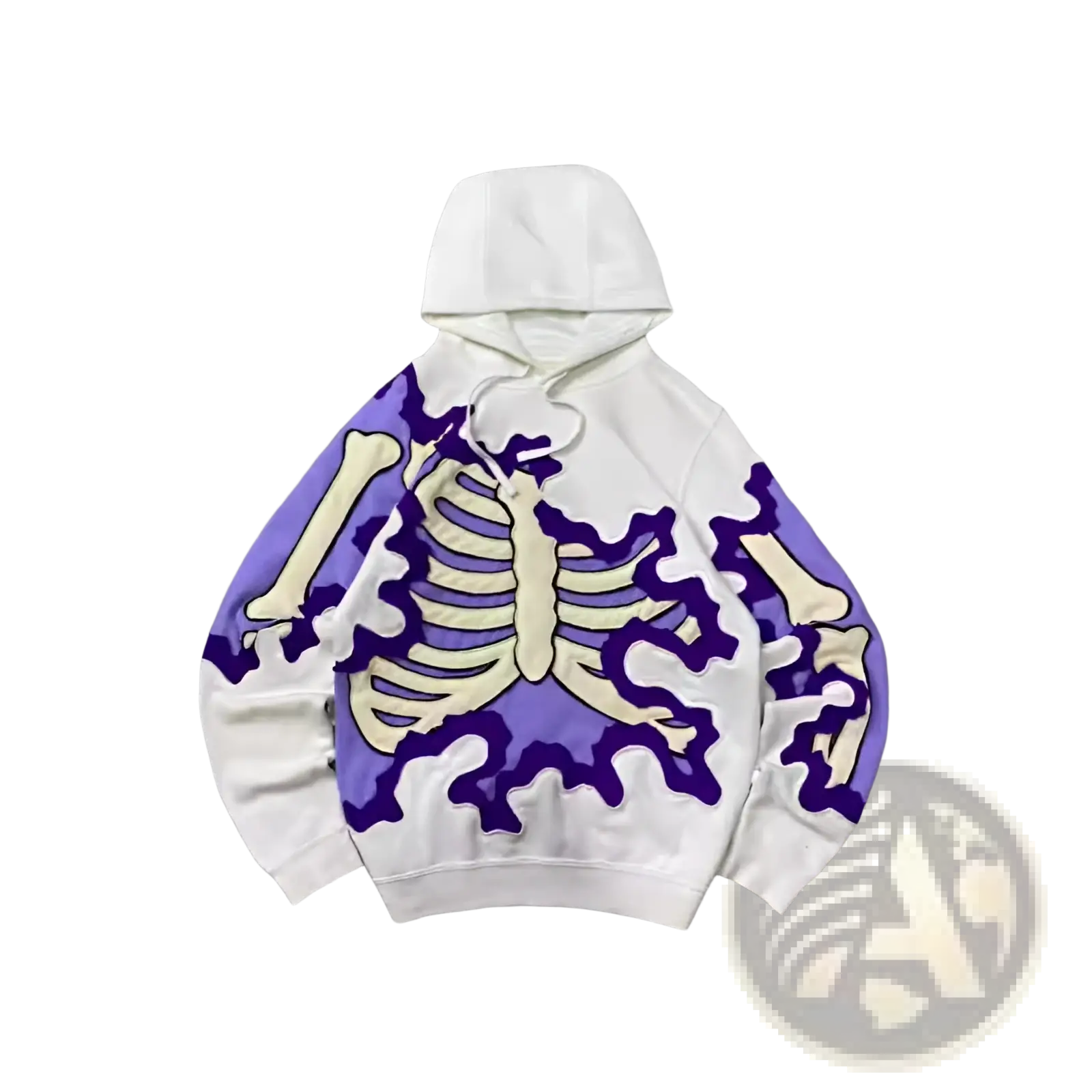 Retro 3D Graphic Oversized Hoodie