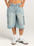 Washed Workwear Straight Leg Jeans
