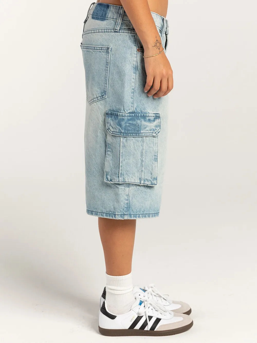 Washed Workwear Straight Leg Jeans