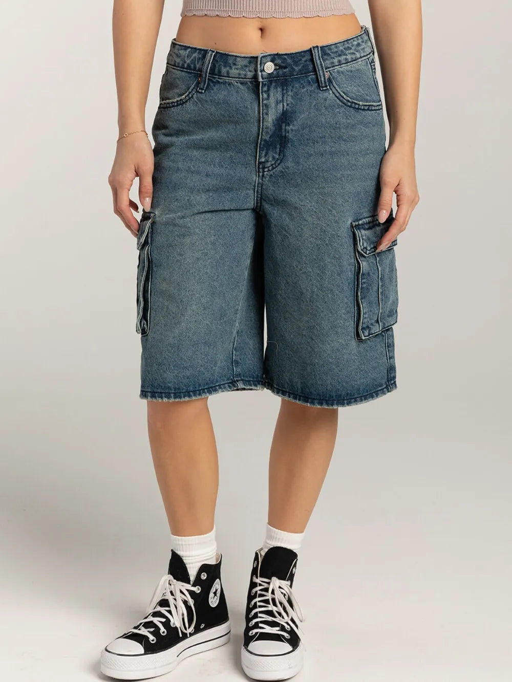 Washed Workwear Straight Leg Jeans